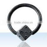 Steel Body Jewellery, Black Steel Dice Ball Closure Ring,fashion Steel Body Jewellery,stainless Steel Body Piercing Jewelry thumbnail-1