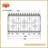 Security Wrought Iron Metal Fence for Garden thumbnail-2
