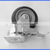 Swiveling Groove Caster With Brake thumbnail-2