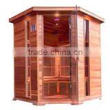 5 person infrared sauna, corner infrared saun room CE ROHS ETL Approved