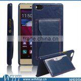 Cardholder Leather Back Cover Case for Huawei P8 thumbnail-4