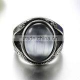 316l Titanium Men's Ring Jewelry Agate Finger Rings thumbnail-5
