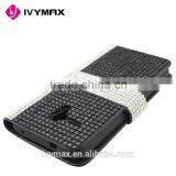 2016 Latest New Design Full Body Bling Diamond Leather Flip Wallet Case Pouch for Alcatel Fierce xl thumbnail-5