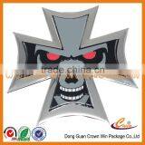 Custom metal sticker with adhesive glue