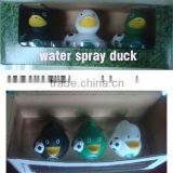 Vinyl pvc mini duck spray water toys