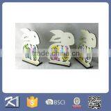 Wholesale Wooden Rabbit Figurines for Easter Ornament thumbnail-1