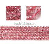 Hot Fashion Gem Crystal Beads Wholesale Natural Strawberry Crystal Semi-finished Beaded Chain DIY Handmade Jewelry thumbnail-4