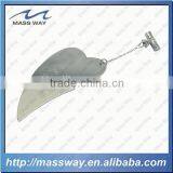 Custom Blank Heart Shape Metal Laser Brass Bookmark