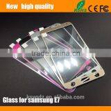 2.5D Titanium Alloy Brushed Metal Tempered Glass Screen Protector for Samsung E7 thumbnail-2