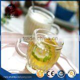 100ml Unique Striped Glass Pudding Bottle With Handle
