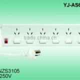 Australia SAA 6-outlets Power Strip W/Switch