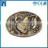 Manufacturer Customized Gun Logo Brass Army Belt Buckle thumbnail-3