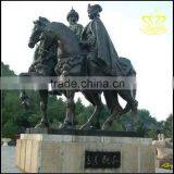 European Roman Knight Cast Copper Sculpture thumbnail-3