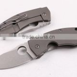 OEM Folding Blade Knife Type and Titanium alloy Handle Material knife