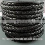 7mm Braided Leather Cords From BORG EXPORT / Genuine Leather /Braided Leather Cord 7 mm thumbnail-3