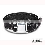 Mens Leathe Bracelet Engraved /Classical Mens Leather Jewelry Wholesale thumbnail-6