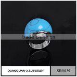 New Products Stainless Steel Ring /925 Silver Ring With Purple Stone Wholesale thumbnail-6