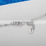 925 Sterling Silver Dancing Stone Pendant Necklace SPG912W thumbnail-3