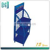 New Free Standing Lubricating Oil Display Shelves for Retail Stores HSX-S0009 thumbnail-1