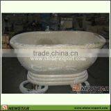 Beige Round Granite Bathtub