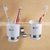 Bath Accessory-OL-2603 Brass Double Tumbler Holder