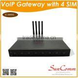 SC-0895iG Pin Code Modified With 4 Channel GSM VoIP Gateway