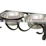 Wholesale Stainless Steel Double Dog bowl stand