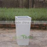 Glazed Black Inclined Decorative Poly Fiber Flower Pot thumbnail-3