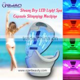 factory price Full-body steam bath spa beauty equipment with 8 different color led light spa capsule