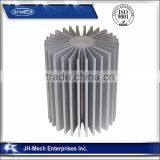 Round Sun Flower Customized Extruded Aluminum Heat Sink thumbnail-6