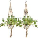 Plant Hanger Macrame for Indoor Outdoor Balcony Ceiling Patio Deck Round and Square Pots thumbnail-6