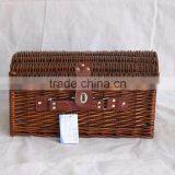 High Quality Luxury Wicker Picnic Baskets Willow Picnic Hamper With Tableware thumbnail-2