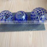 Elegant Slate Candle Holder With Exquisite Engraved Glass Candle Holder thumbnail-1