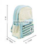 Canvas Polka Dots and Stripes School Bag School Backpack For Campus Hiking Travel Book Bag thumbnail-6