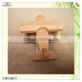 Wholesale Natural Craft Pine Wooden Airplane Model Toys thumbnail-3