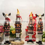 Creative color painting resin reindeer figurines christmas decoration