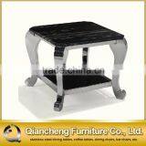 Living Room Side Table With Stainless Steel Legs