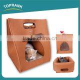 New Design 3 In1 Warm Soft Cat House Dog Bed Felt Cloth Collapsible Portable Pet Carrier thumbnail-1