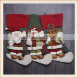 Santa Snowman Renideer Socks Happy Christmas Gift Home Decoration Stock thumbnail-1