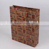 Printed Foldable Gift Bag / Retro Look Shopping Paper Bag thumbnail-1
