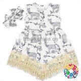 Little Girls Wedding Brown Halter Dresses Flower Western Dresses Women Summer thumbnail-2