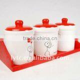 New Design 3pcs Ceramic Canister Set thumbnail-1