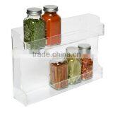 Factory Wholesale Clear Acrylic Wall Mounted/wall Hanging Spice Bottle Rack thumbnail-6