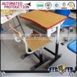 Cheap Price Adjustable Kids Plastic Attached School Desks and Chair thumbnail-5