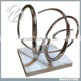 Stainless Steel Famous Metal Abstract Modern Sculpture thumbnail-1