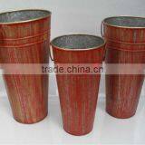 Colored Antique Finish French Pot Set of 3 Pcs thumbnail-1