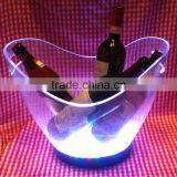 Plastic LED 39pcs RBG Color Changing Barware Clear Acrylic Ice Bucket thumbnail-1