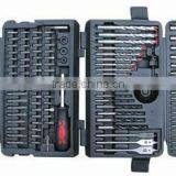 144PCS Drills & Bits Set(TWIST DRILLS WITH BRIGHT FINISH/MASONRY DRILL BITS/WOOD DRILL BITS) thumbnail-1