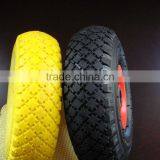 Solid PU Foam Wheel 3.00-4, PU Solid Wheel Barrow Tire 300-4 With Plastic Rim thumbnail-2