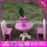 2016 Hot Sale Baby Wooden Doll Furniture Set, Top Fashion Kids Wooden Doll Furniture Set, Children Wooden Doll Furniture W06B047 thumbnail-2